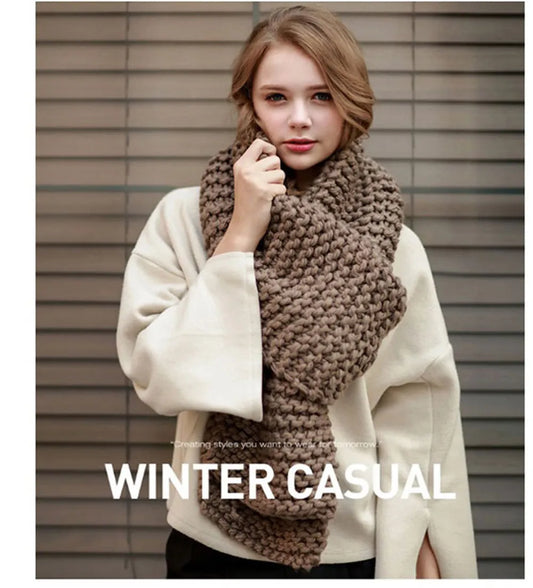 Trendy Thick Wool Scarf