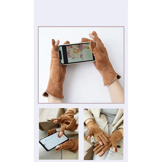 Touch-Screen Thin Cashmere Gloves