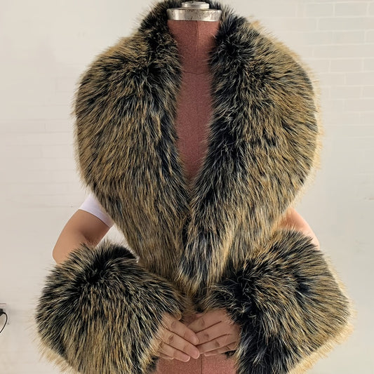 3-Piece Faux Fur Elegance