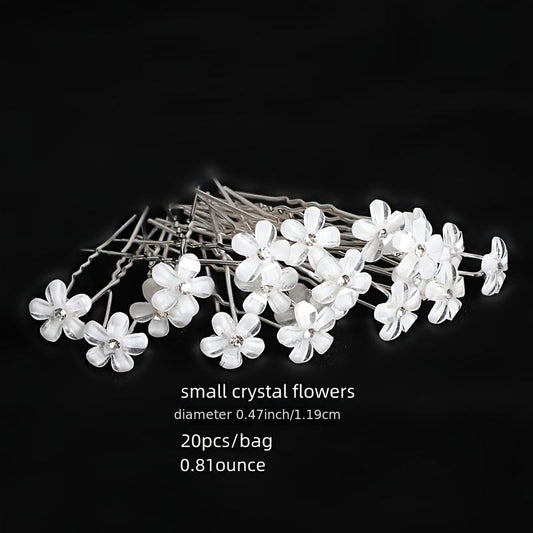 20pcs Faux Pearl Hair Clips