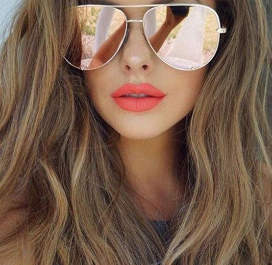 Vintage Pink Mirror Pilot Sunglasses