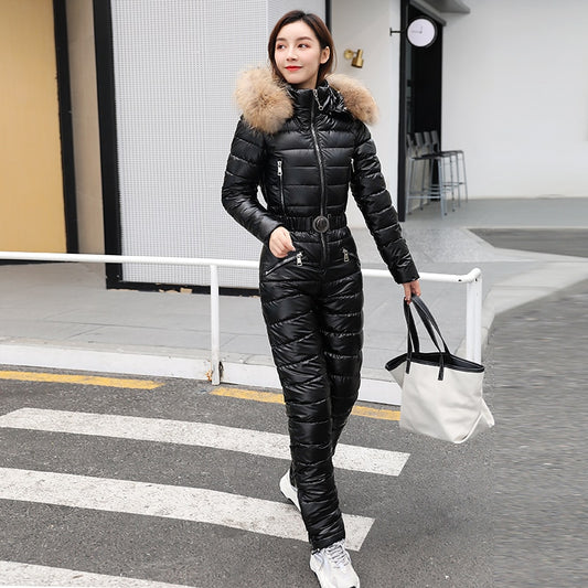 Winter Hooded Ski Suit