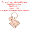 Personalized Calendar Keychain