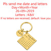 Personalized Calendar Keychain
