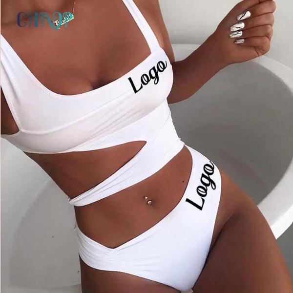 Custom Logo Sexy Bikini Halter Swimsuit