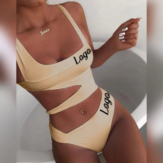 Custom Logo Sexy Bikini Halter Swimsuit