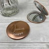 Personalized Carved Custom Name Compact Mirror