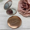 Personalized Carved Custom Name Compact Mirror