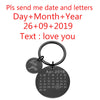 Personalized Calendar Keychain