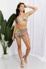 Paradise Floral Bikini Set with Sarong