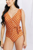 Ruffle Faux Wrap One-Piece Swimsuit