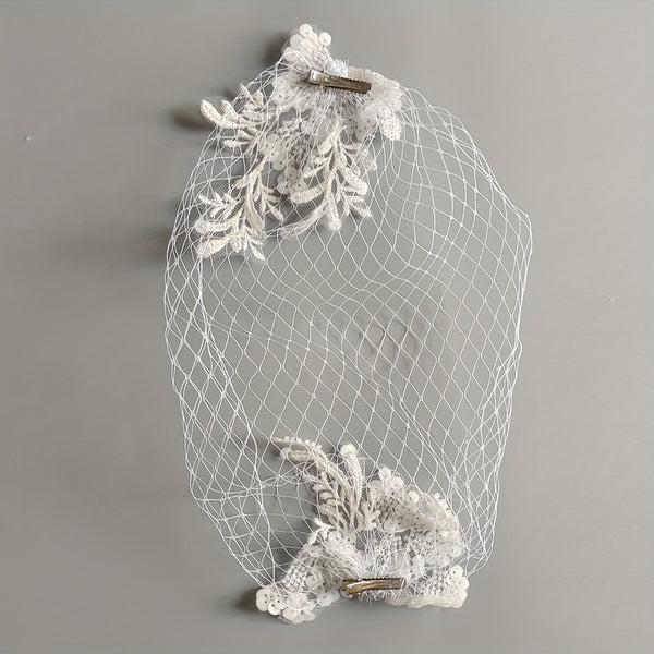Handcrafted Retro Mesh Veil