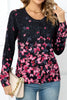 Floral Round Neck Cardigan