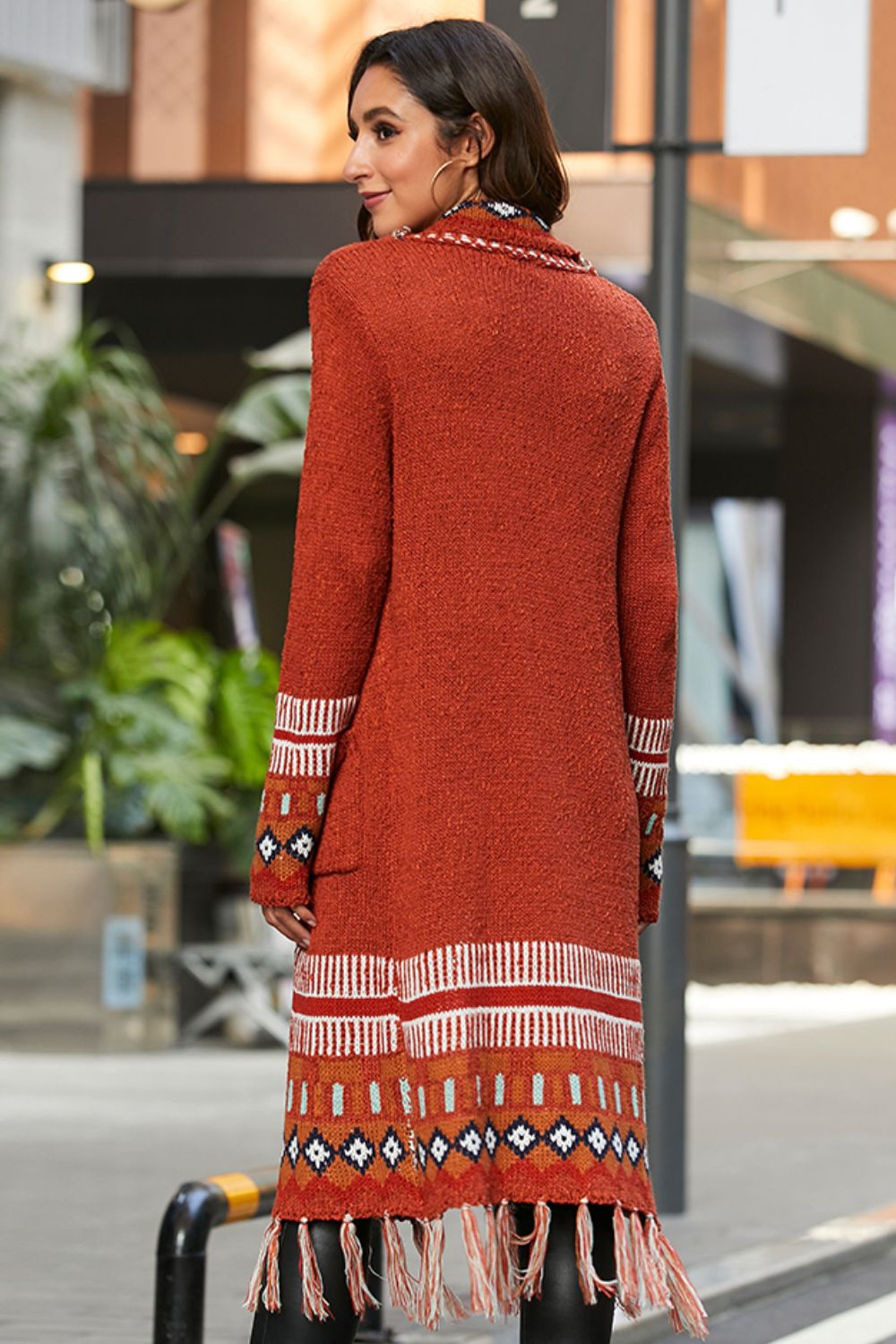 Boho Chic Open Front Long Cardigan