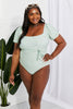 Modest One-Piece Swimsuit in Sage