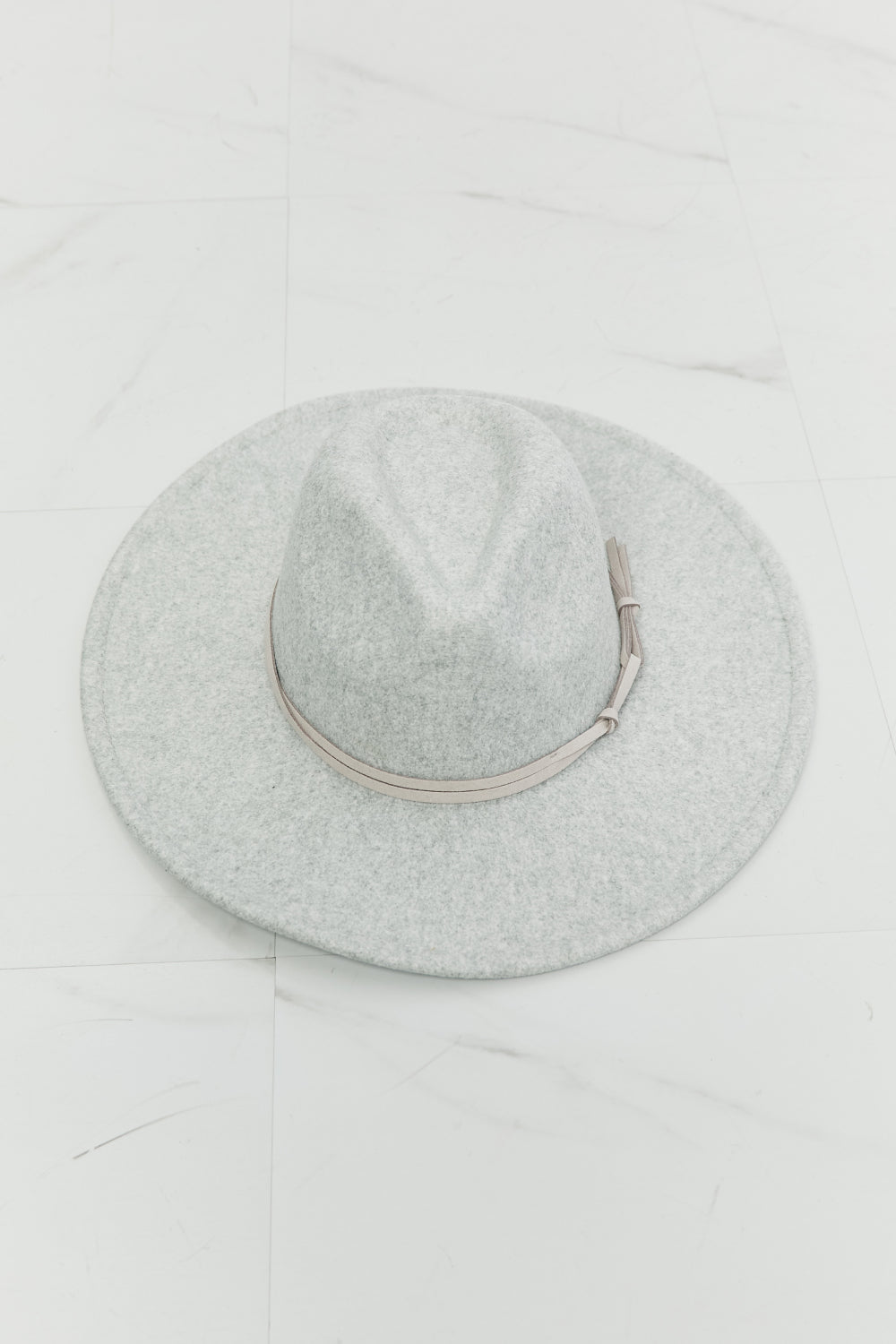 Modern Fedora Hat in Grey