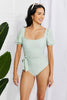 Modest One-Piece Swimsuit in Sage