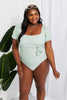 Modest One-Piece Swimsuit in Sage