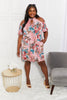 Versatile Tropical Print Cold-Shoulder Dress