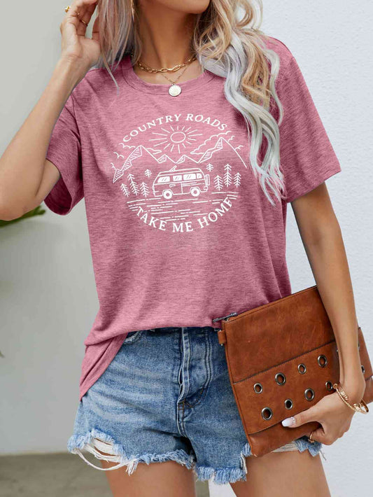 Graphic Tee-Country Roads Take Me Home
