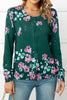 Floral Round Neck Cardigan