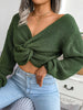 Sexy Twisted Cropped Sweater