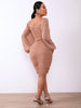 Classy Long Sleeve Bodycon Dress