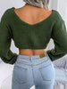 Sexy Twisted Cropped Sweater