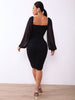 Classy Long Sleeve Bodycon Dress
