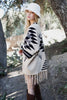 Chic Geometric Fringe Cardigan