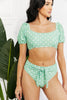 Sassy Puff Sleeve Bikini Set
