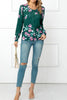 Floral Round Neck Cardigan
