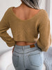 Sexy Twisted Cropped Sweater