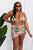 Paradise Floral Bikini Set with Sarong