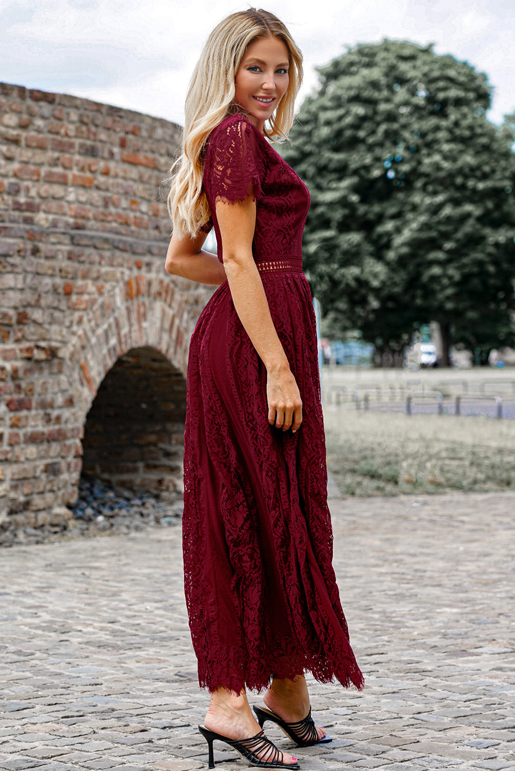 Timeless Lace Maxi Dress