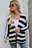 Fashionable Striped Cardigan