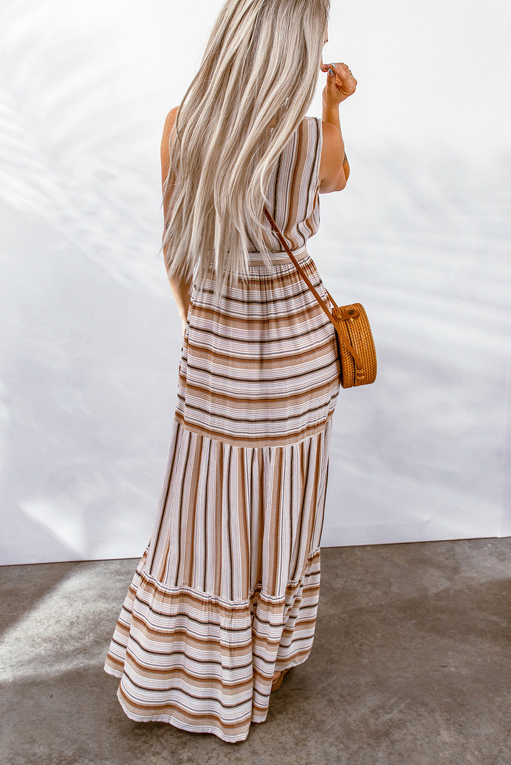 Stylish Striped Maxi Dress