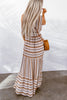 Stylish Striped Maxi Dress