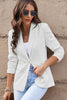 Classic One-Button Flap Pocket Blazer