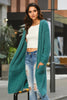 Warm Long Sleeve Slit Cardigan
