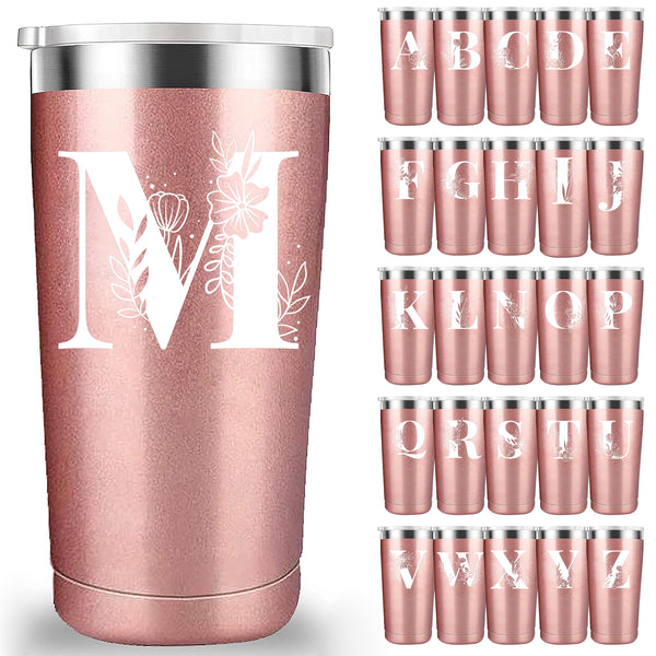 Personalized Flower 20oz Coffee Tumbler