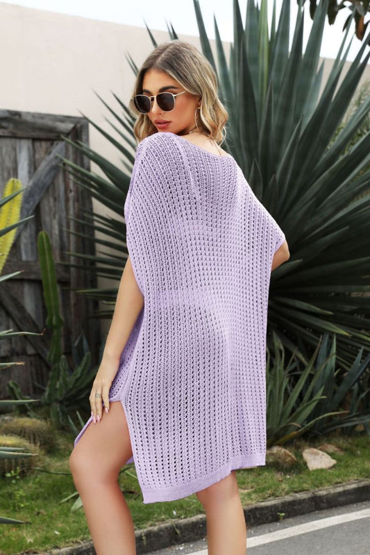 Boho Chic Side Slit Cover-Up Dress