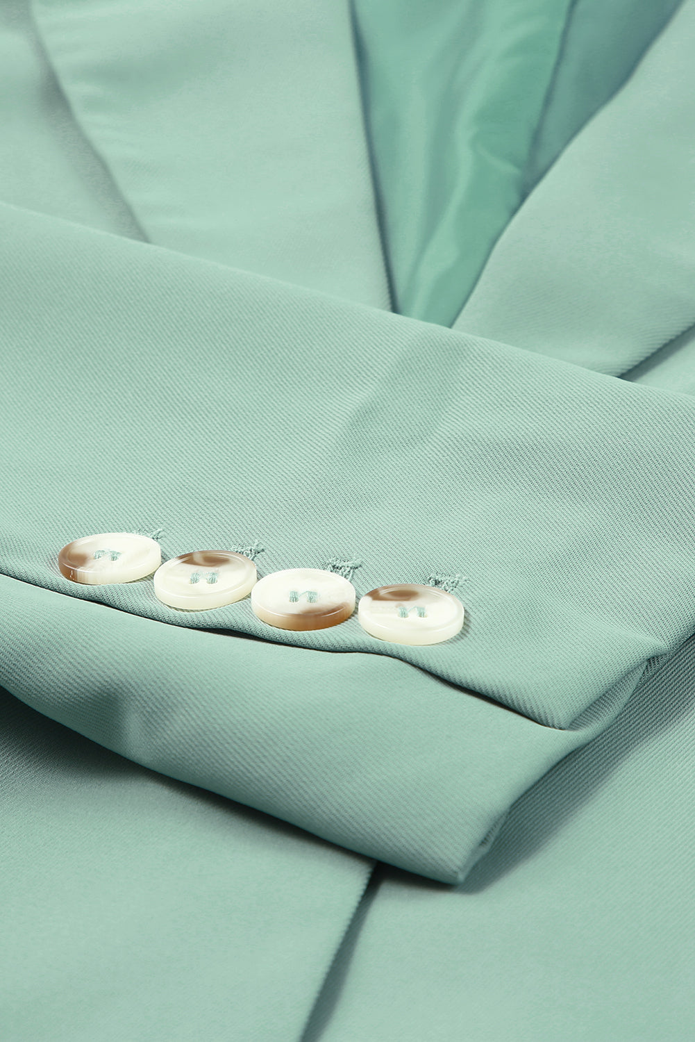 Classic One-Button Flap Pocket Blazer