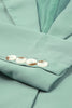 Classic One-Button Flap Pocket Blazer