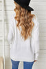 Casual Contrast V-Neck Knit Pullover