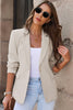 Classic One-Button Flap Pocket Blazer