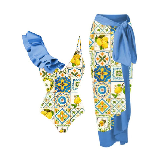 Vintage Designer Swimsuit Set