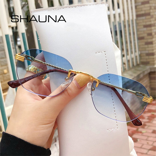 Vintage Retro Rimless Sunglasses