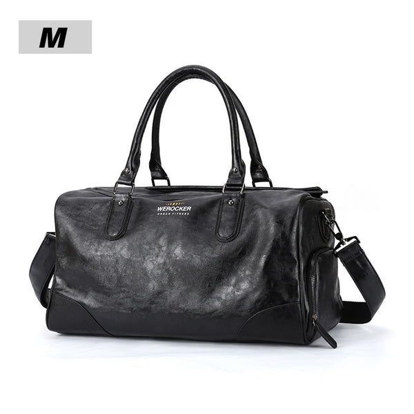 Vintage Leather Duffle Bag