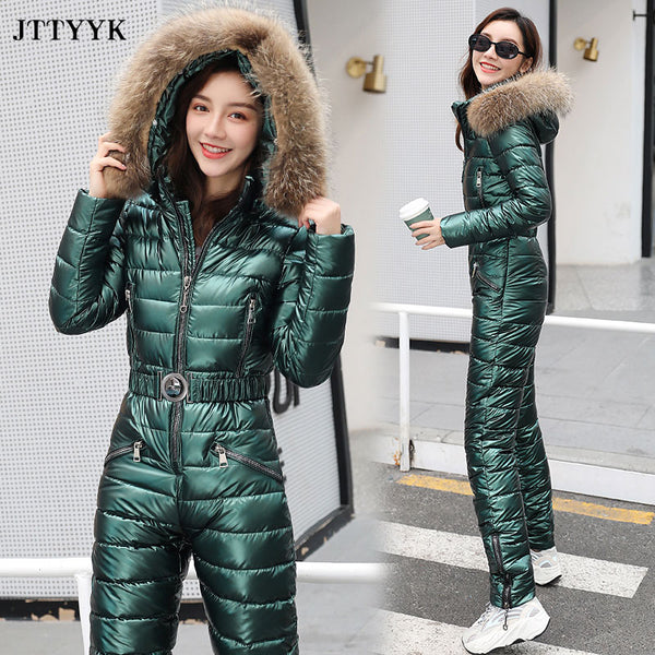 Winter Hooded Ski Suit